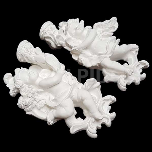 Casal Anjo Aplique - 25 Cm - Imagem 2