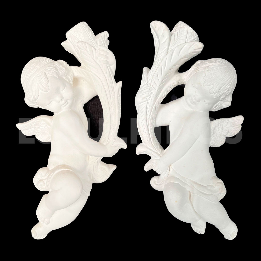 Anjo Aplique Casal - 32 Cm