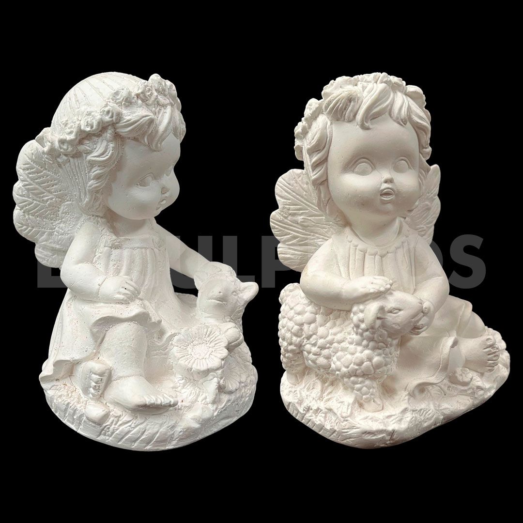 Casal Anjo Ovelha - 15 Cm - Imagem 2
