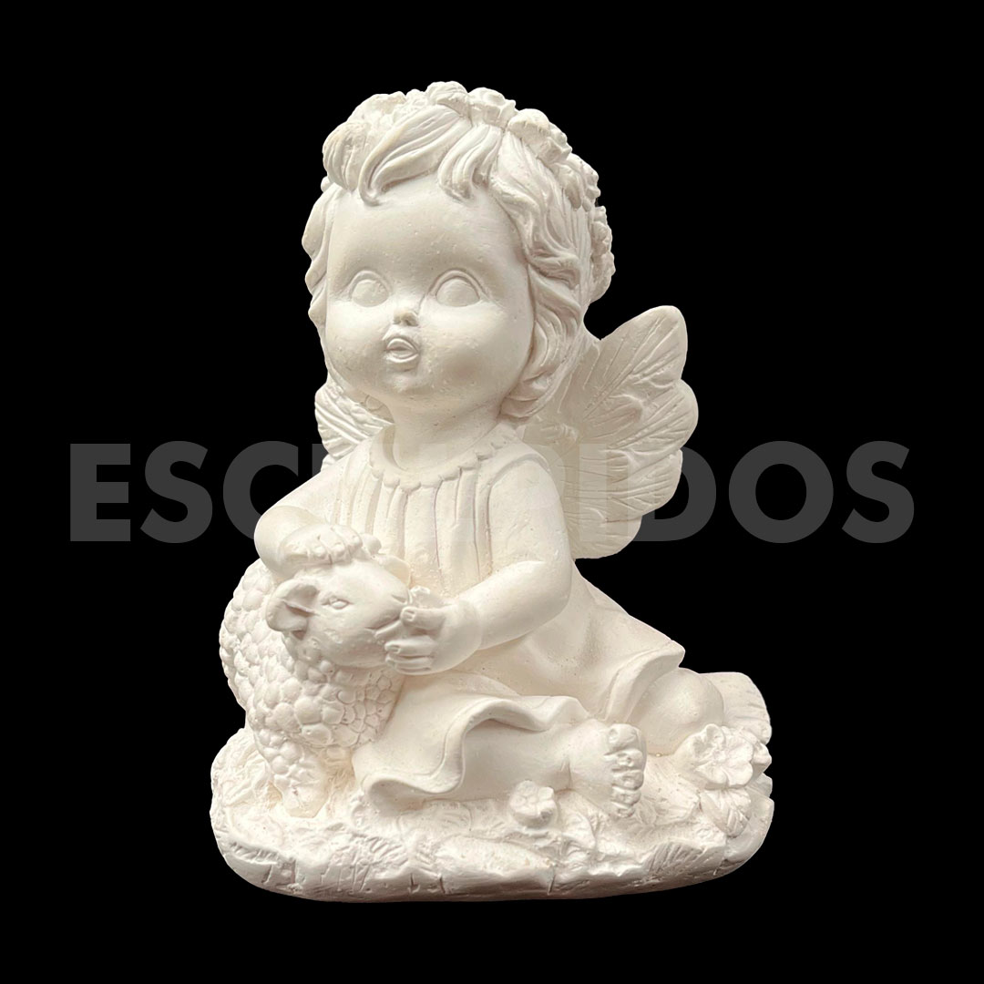 Casal Anjo Ovelha - 15 Cm - Imagem 4