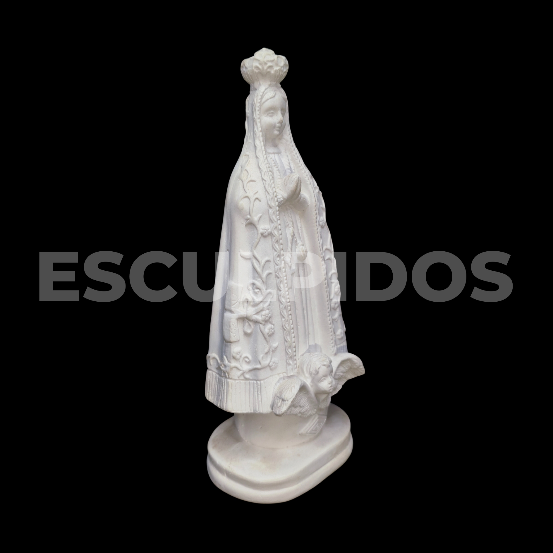 Nossa Senhora Aparecida Trabalhada - 19 Cm - Imagem 2