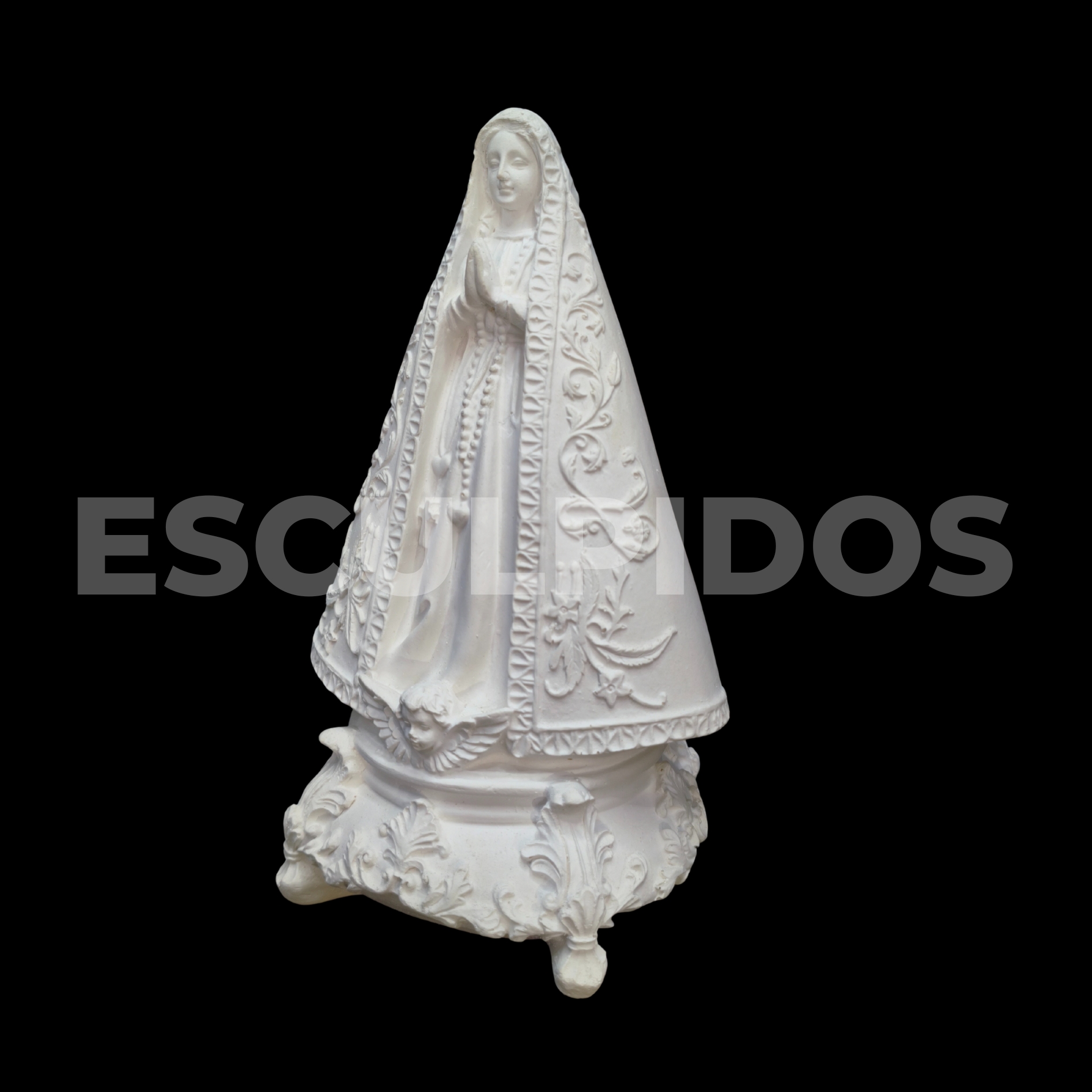 Nossa Senhora Aparecida sem Coroa - 20 cm - Imagem 3