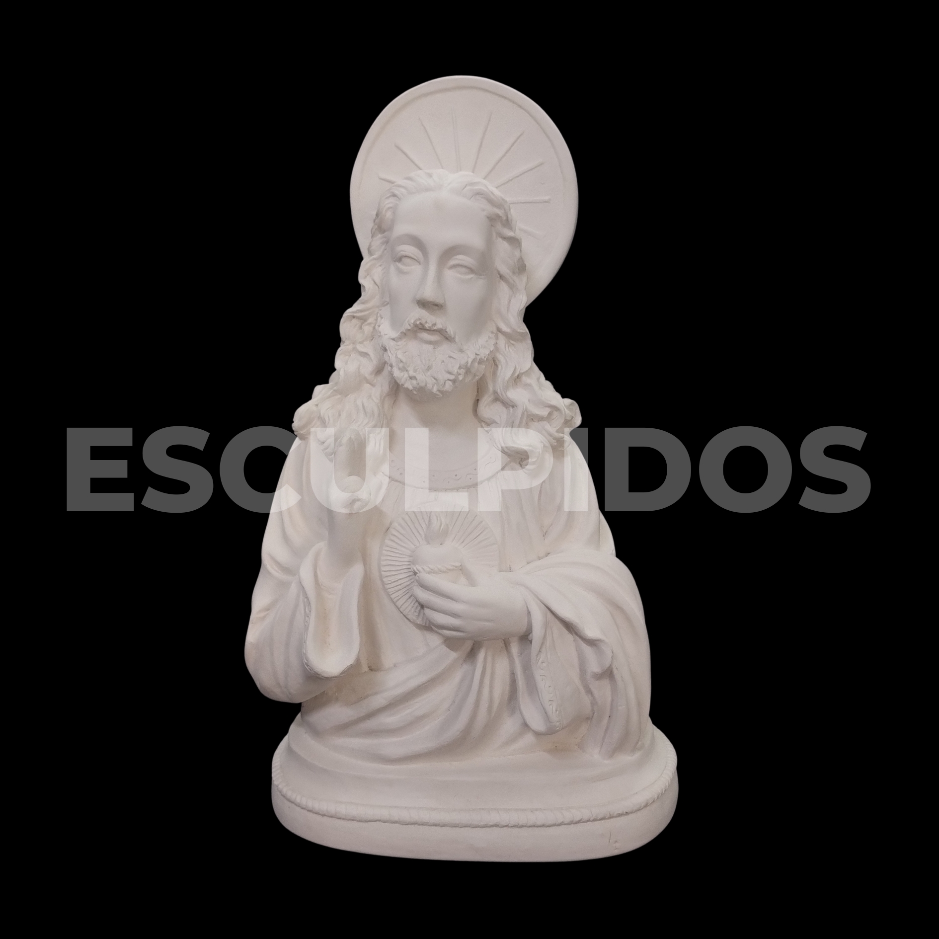 Sagrado Coraçao De Jesus Busto - 30 Cm