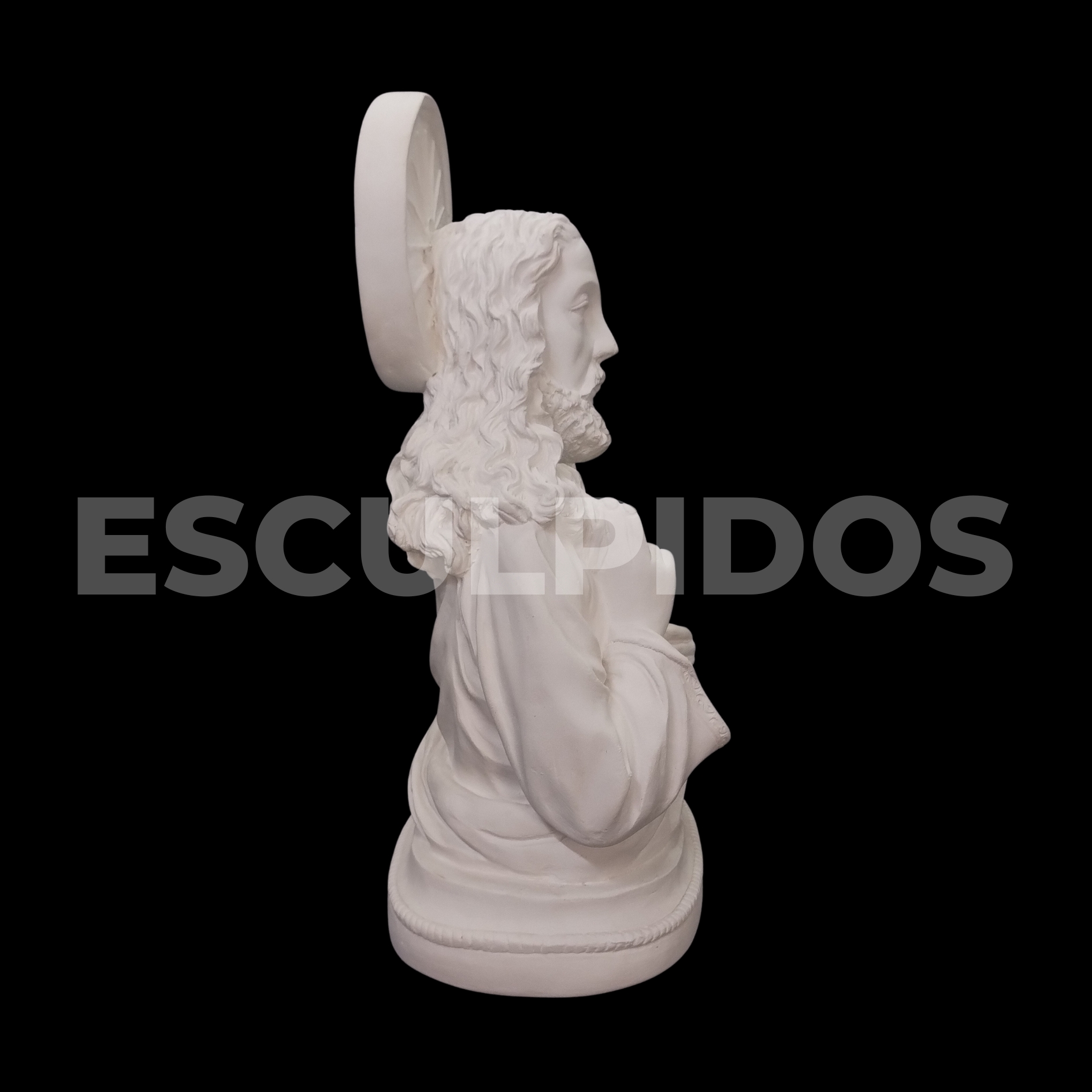 Sagrado Coraçao De Jesus Busto - 30 Cm - Imagem 4