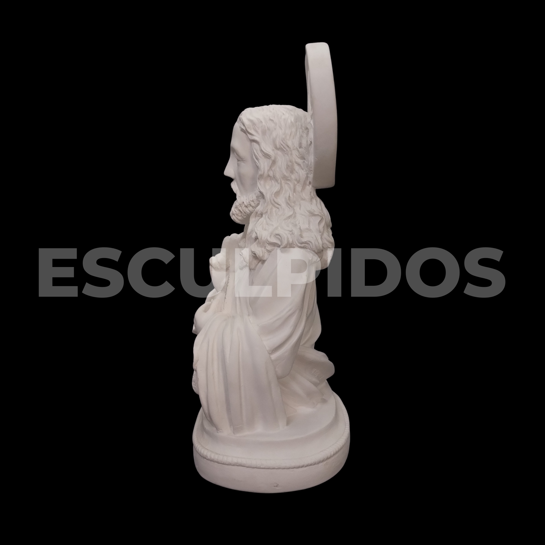 Sagrado Coraçao De Jesus Busto - 30 Cm - Imagem 5
