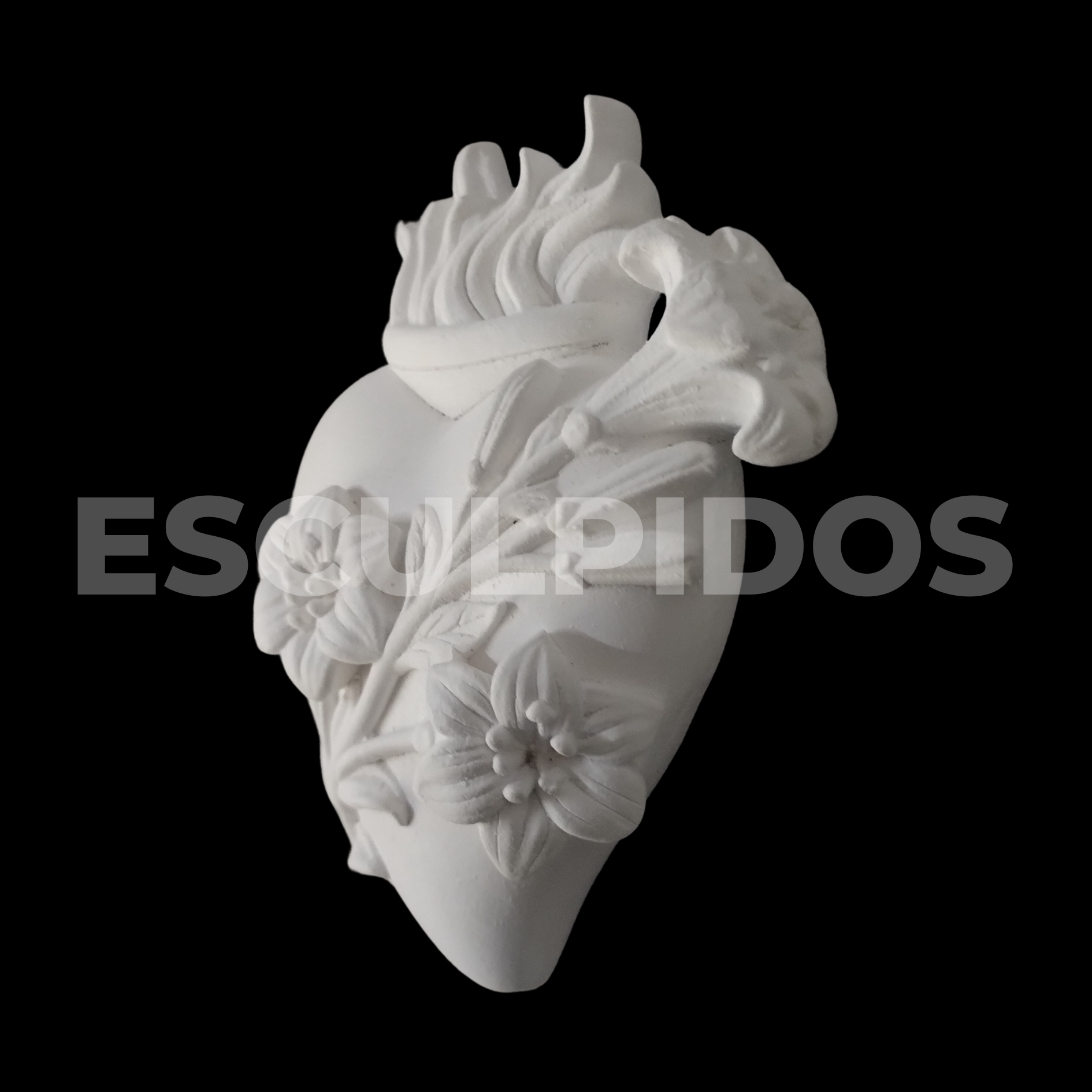 Aplique Sagrado Coração Lírio - 11 Cm - Imagem 3