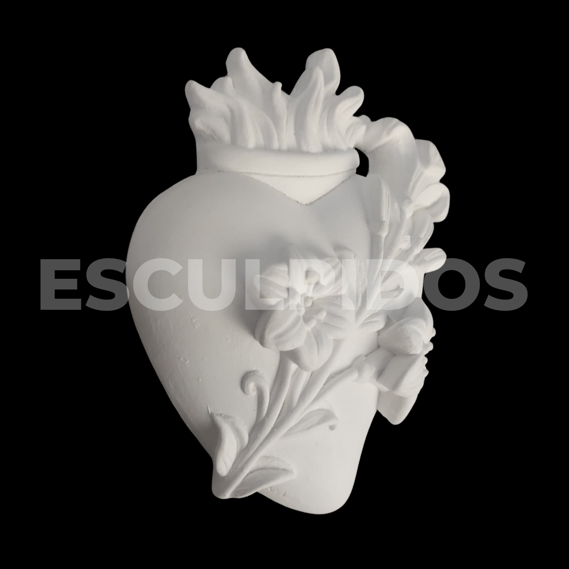 Aplique Sagrado Coração Lírio - 11 Cm - Imagem 2
