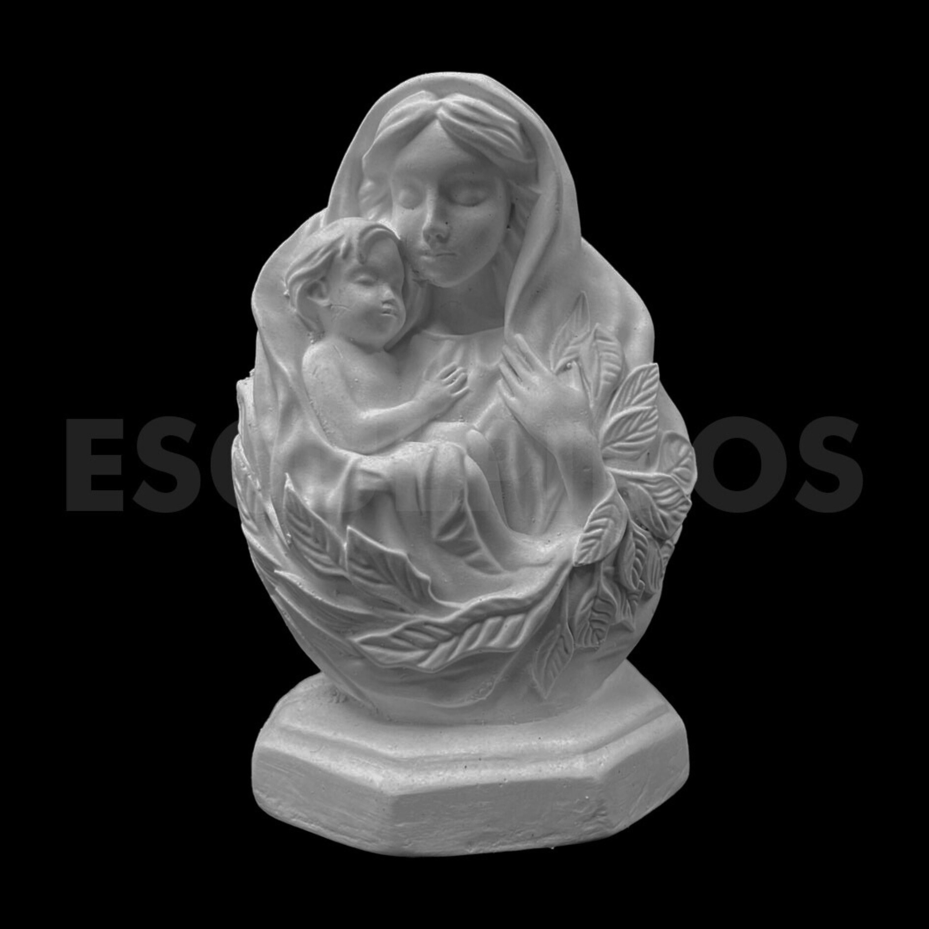 Busto Colo de Mãe Floral - 12 Cm