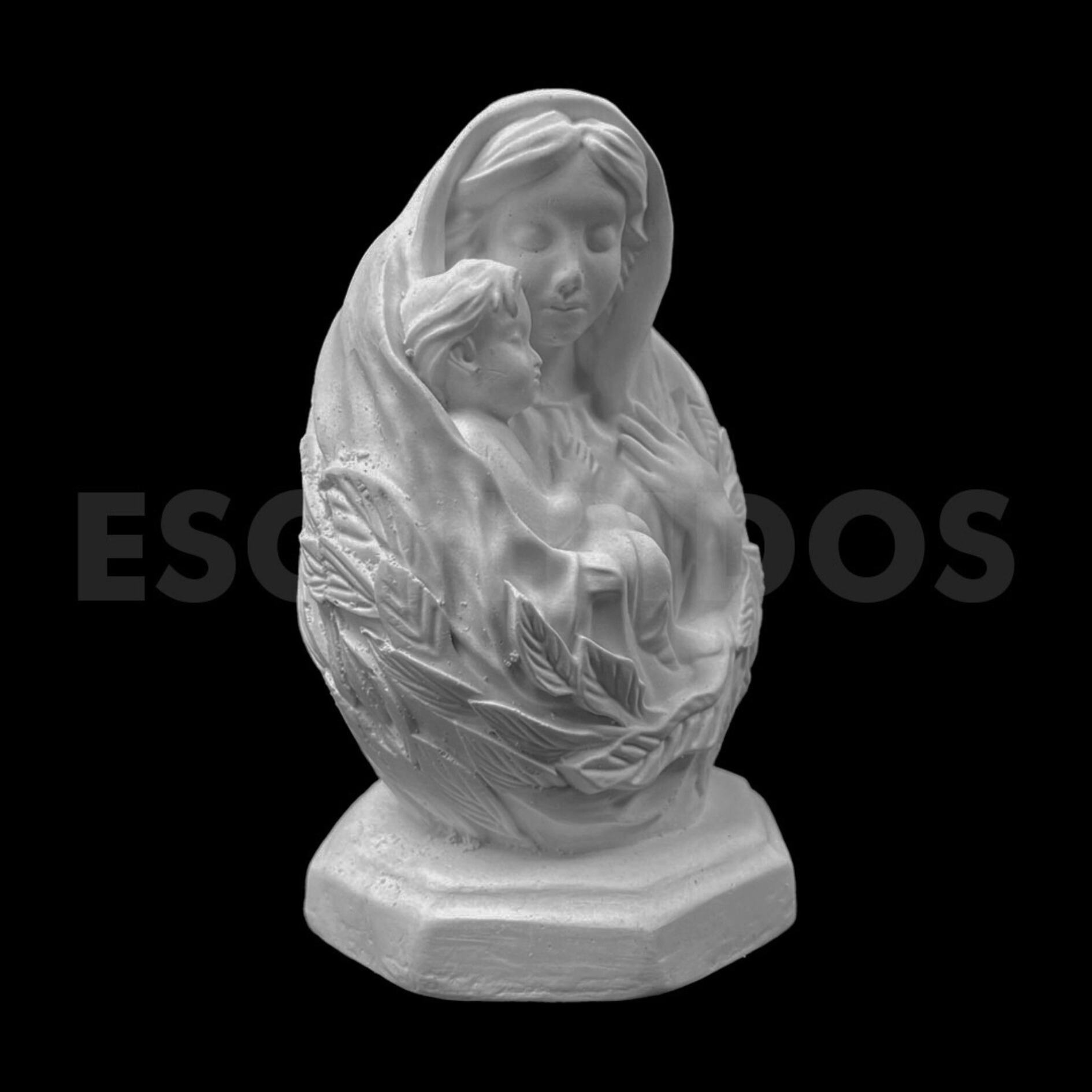 Busto Colo de Mãe Floral - 12 Cm - Imagem 2