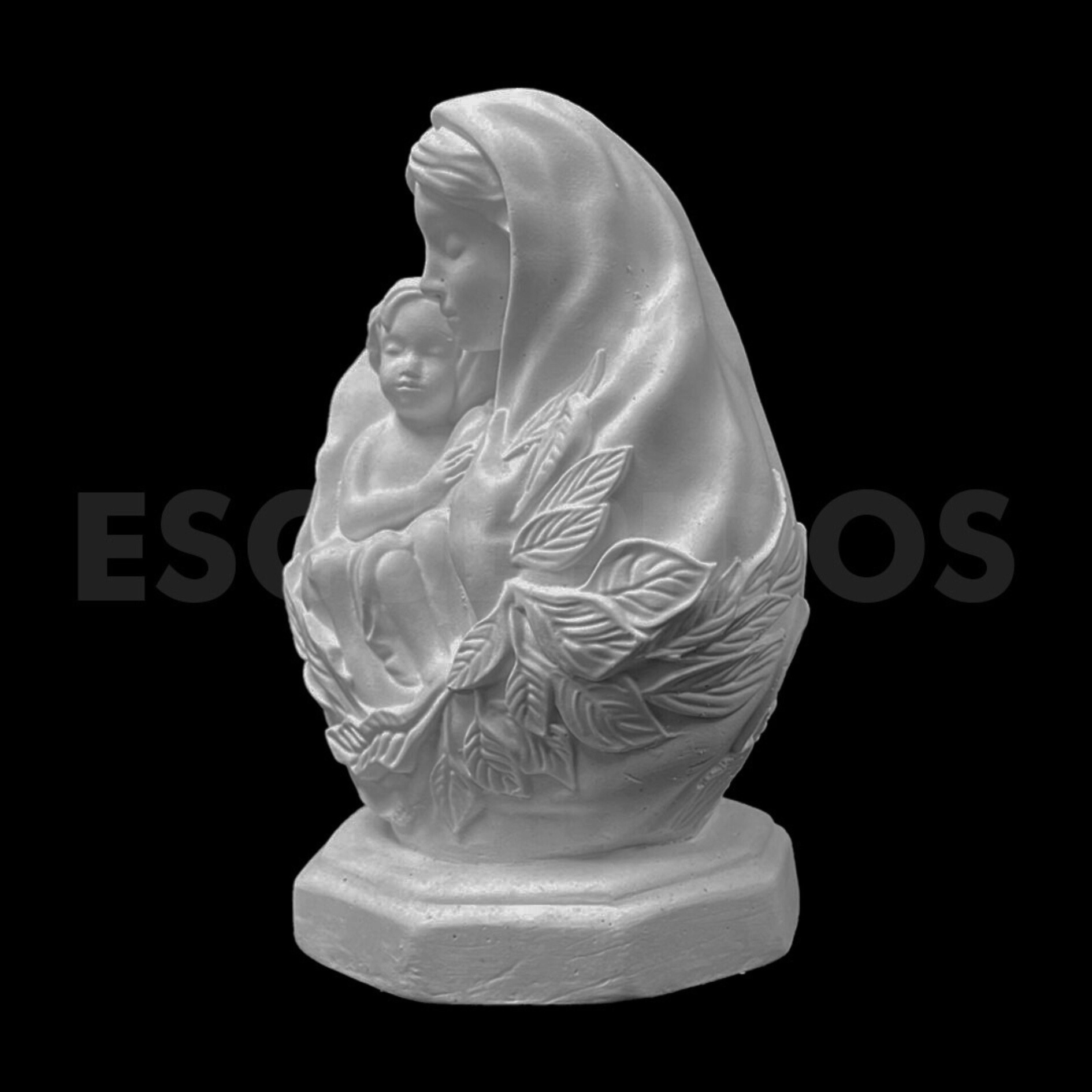 Busto Colo de Mãe Floral - 12 Cm - Imagem 3