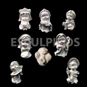 Presépio Baby | 8 peças - 7 cm