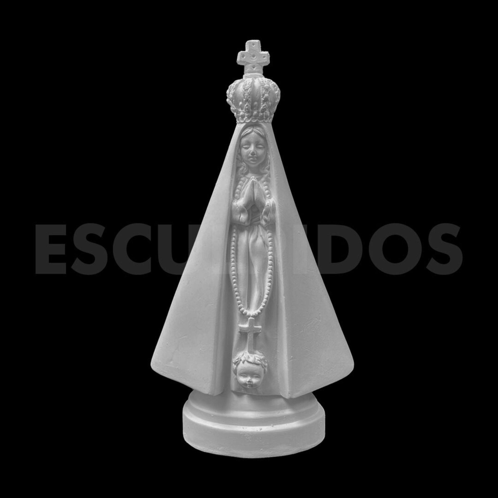 Nossa Senhora Aparecida lisa - 24 Cm