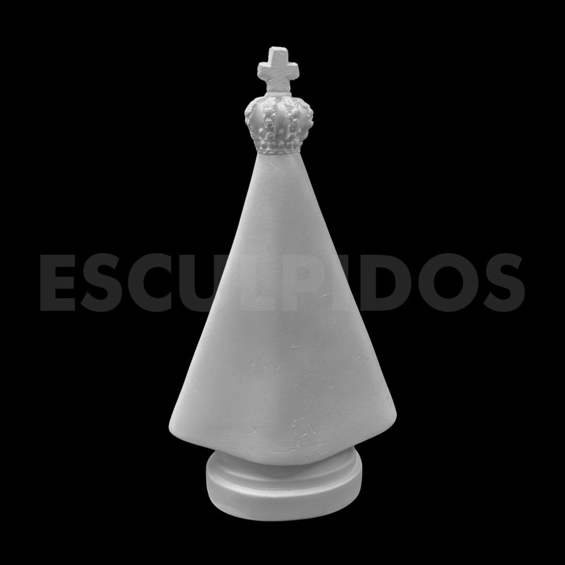 Nossa Senhora Aparecida lisa - 24 Cm - Imagem 6