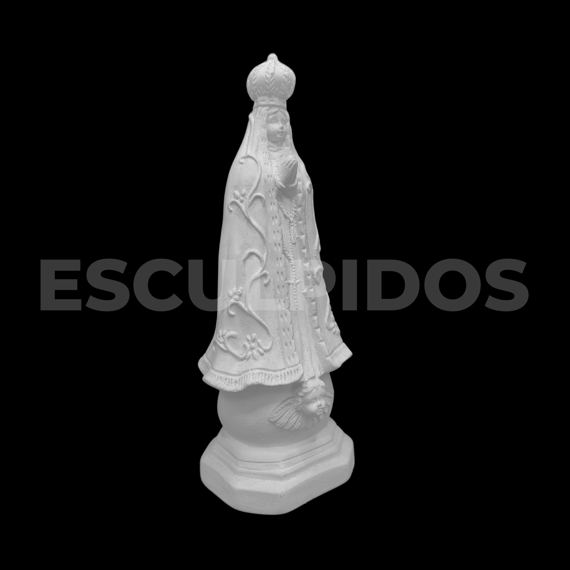 Nossa Senhora Aparecida Trabalhada - 22 Cm - Imagem 2