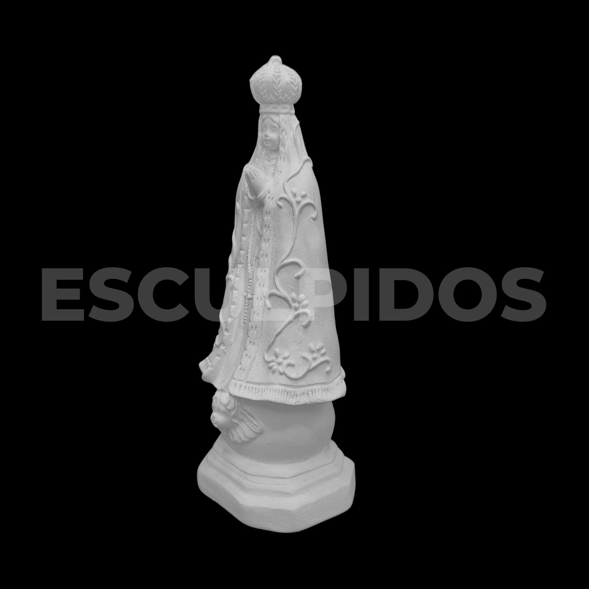Nossa Senhora Aparecida Trabalhada - 22 Cm - Imagem 3