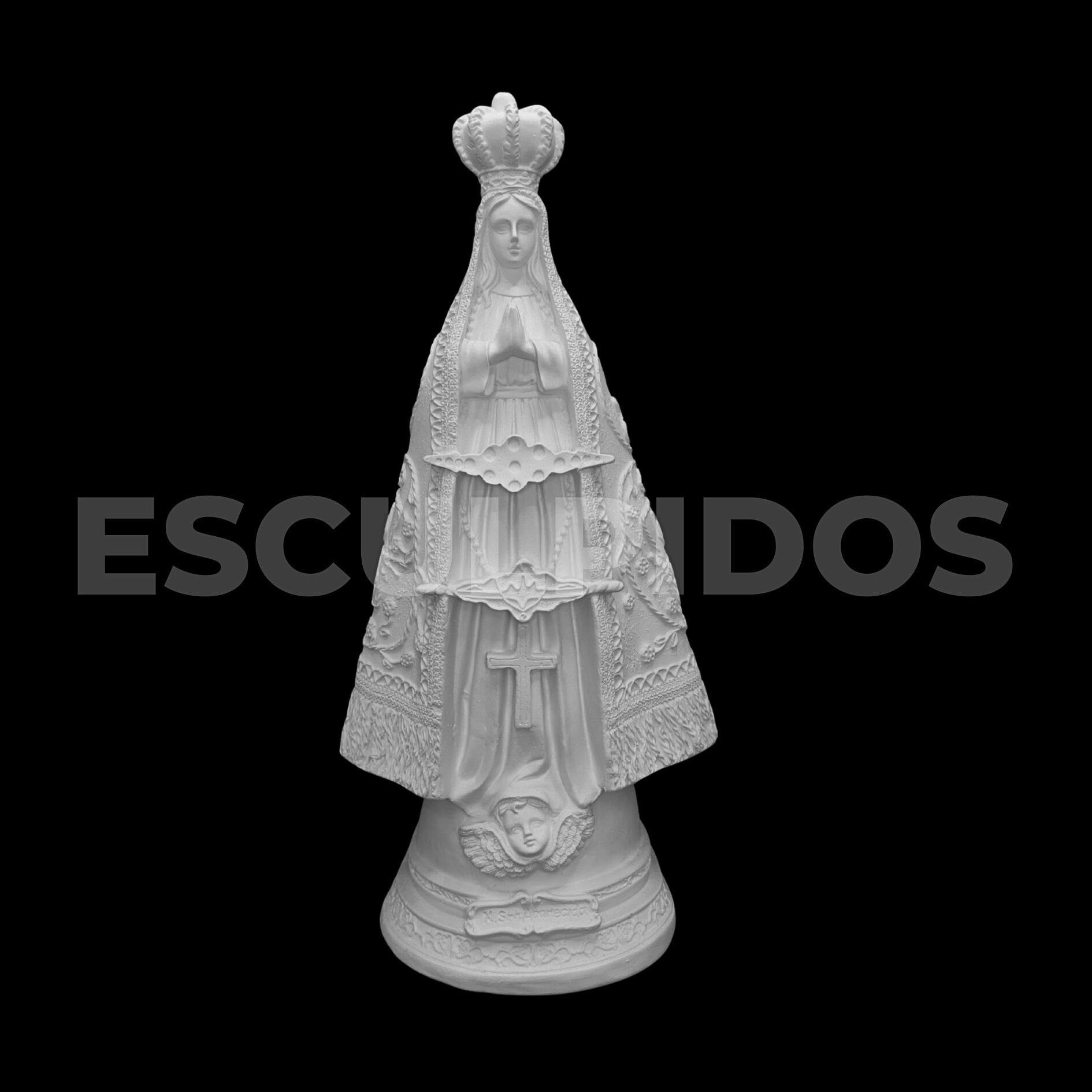 Nossa Senhora Aparecida trabalhada - 38 Cm