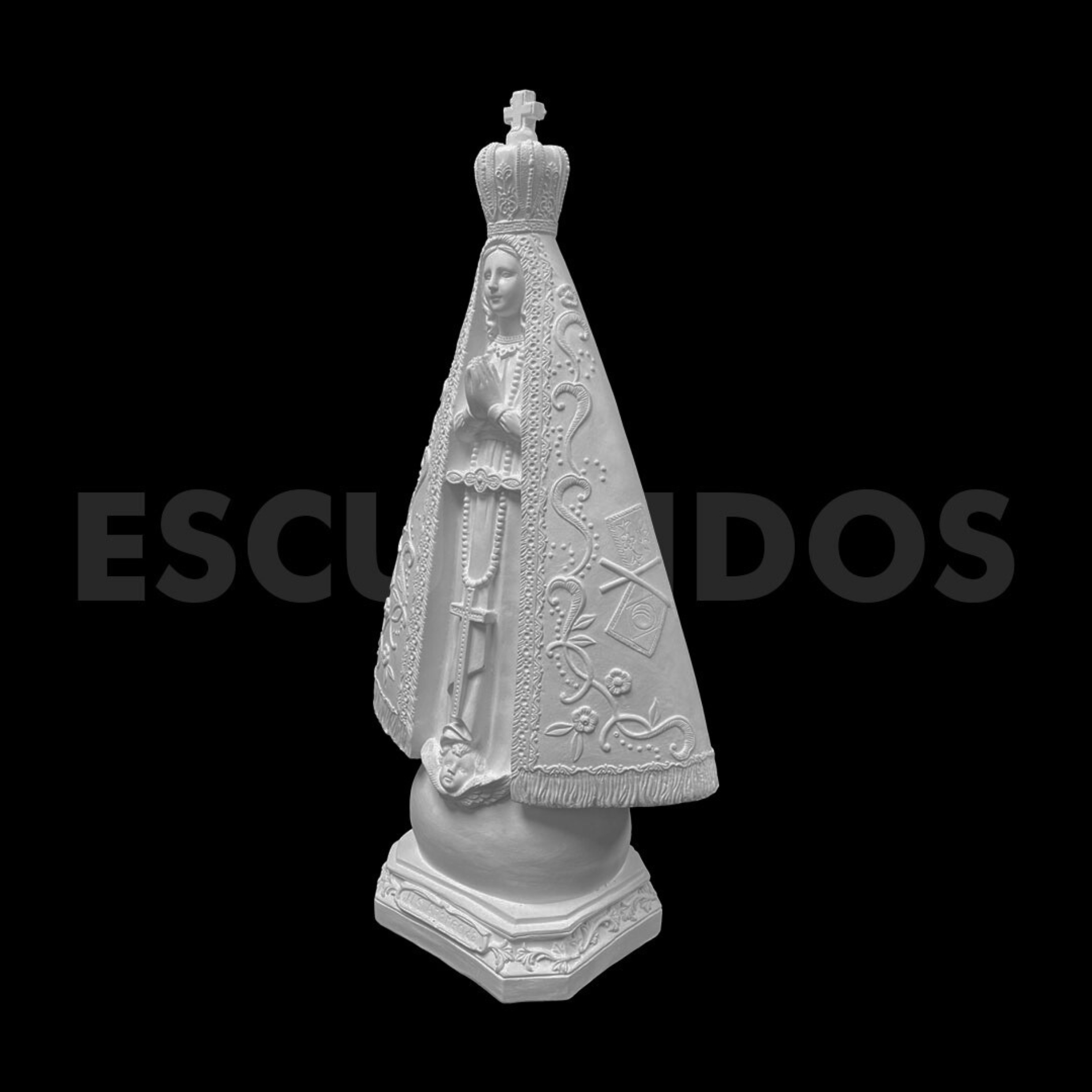 Nossa Senhora Aparecida Trabalhada - 59 Cm - Imagem 3