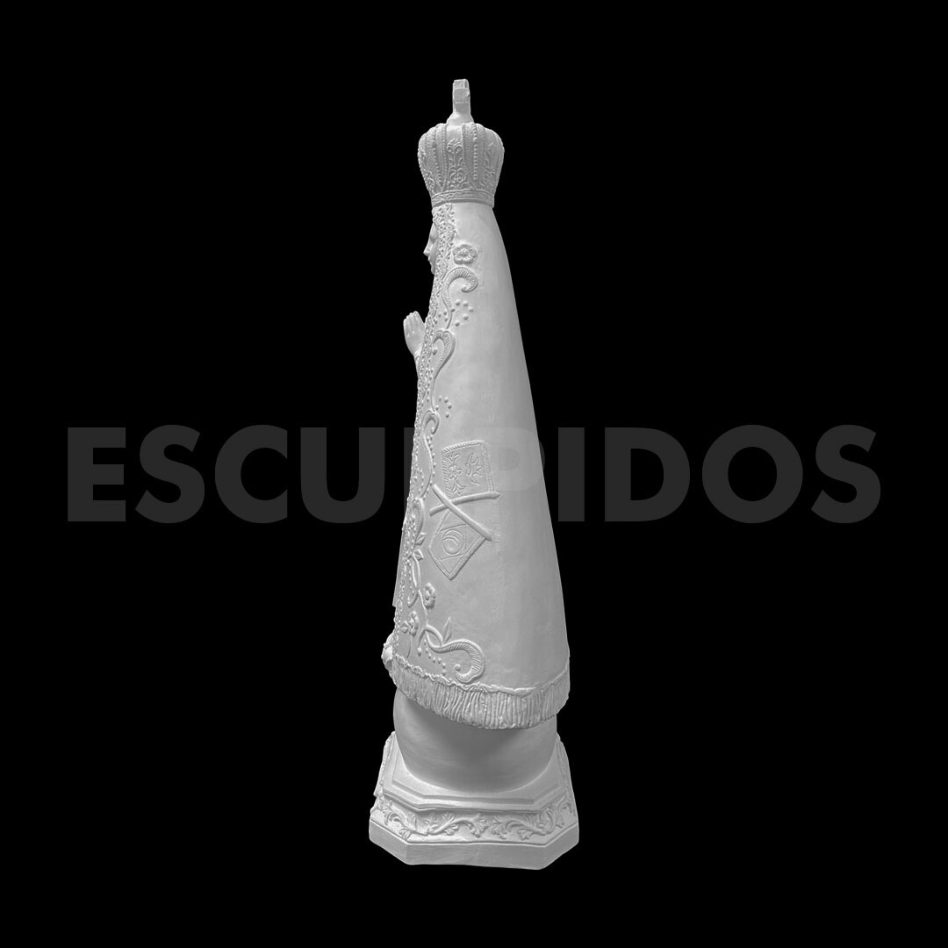Nossa Senhora Aparecida Trabalhada - 59 Cm - Imagem 5