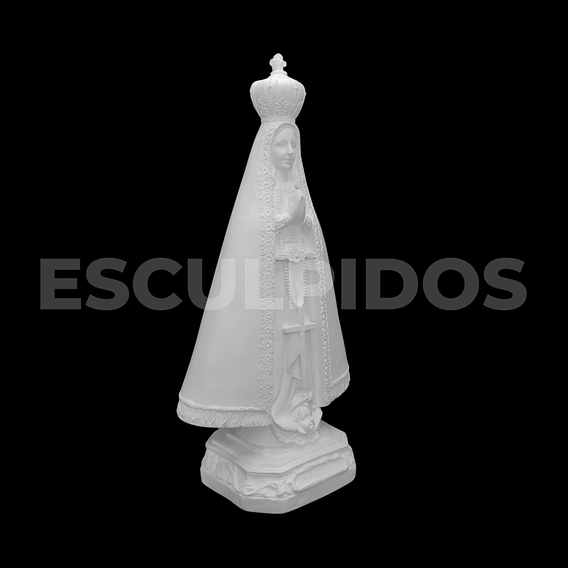 Nossa Senhora de Aparecida Lisa - 35 Cm - Imagem 2