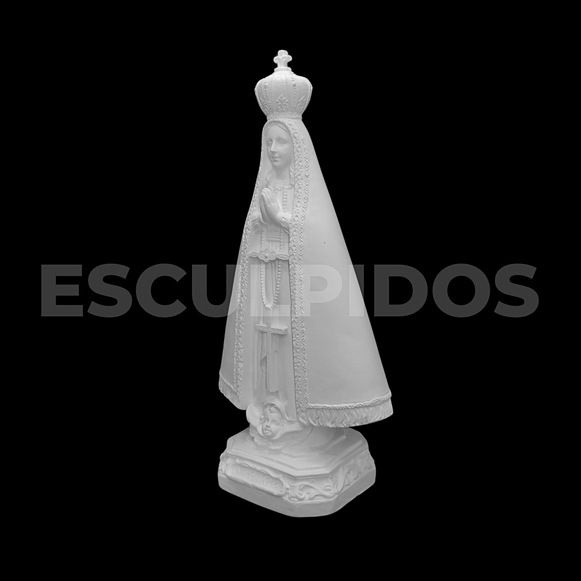 Nossa Senhora de Aparecida Lisa - 35 Cm - Imagem 3