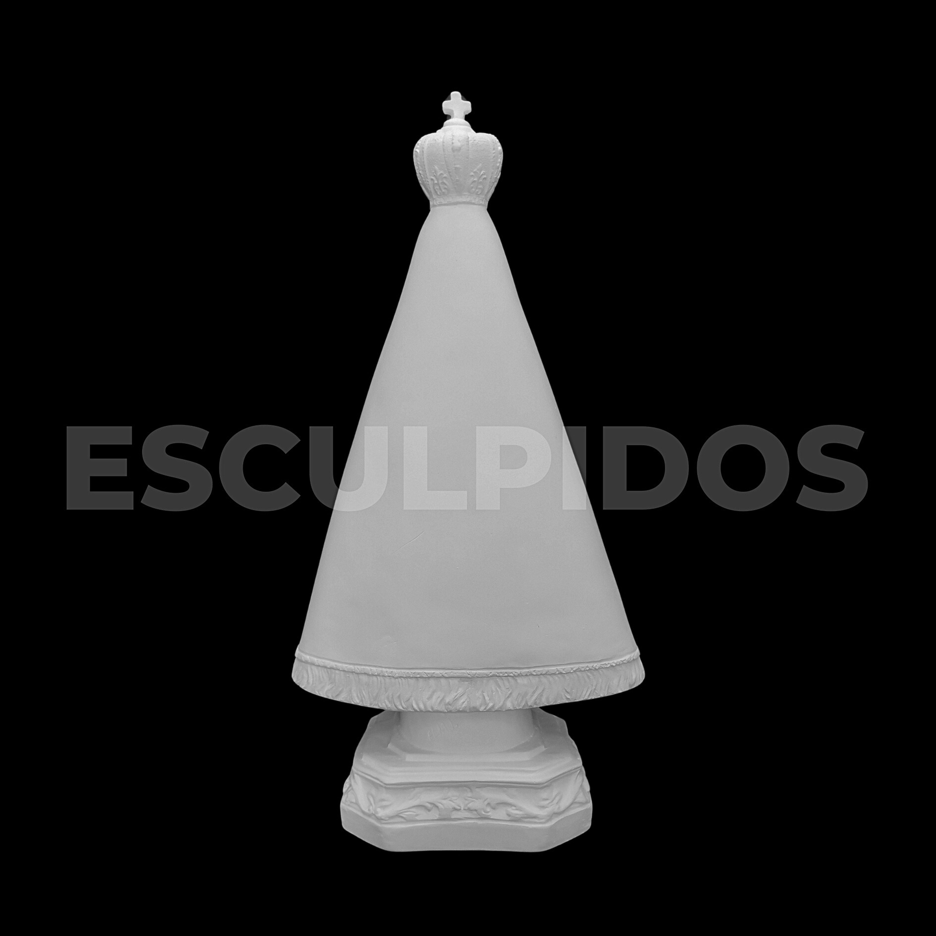 Nossa Senhora de Aparecida Lisa - 35 Cm - Imagem 6
