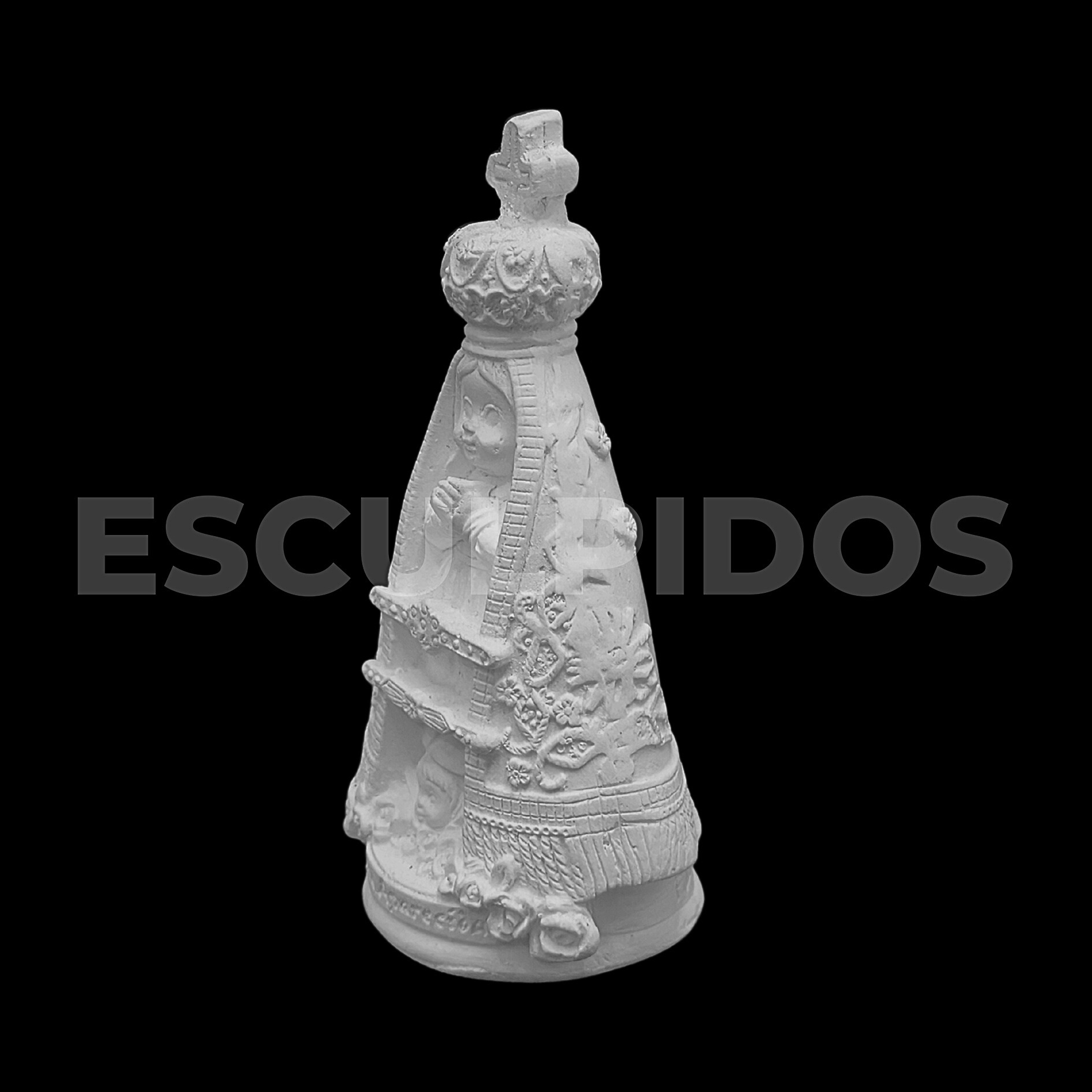 Nossa Senhora de Aparecida Trabalhada - 10 Cm - Imagem 3