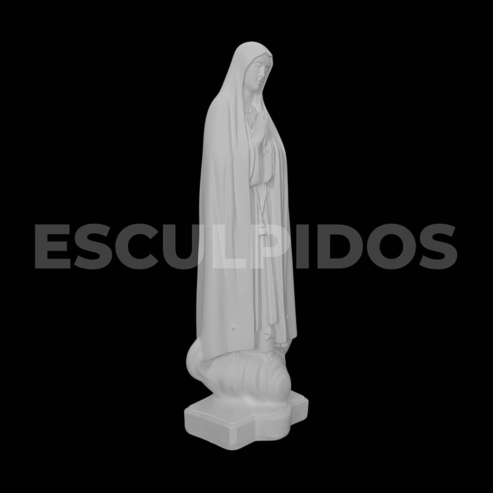 Nossa Senhora de Fátima Lisa - 31 Cm - Imagem 2