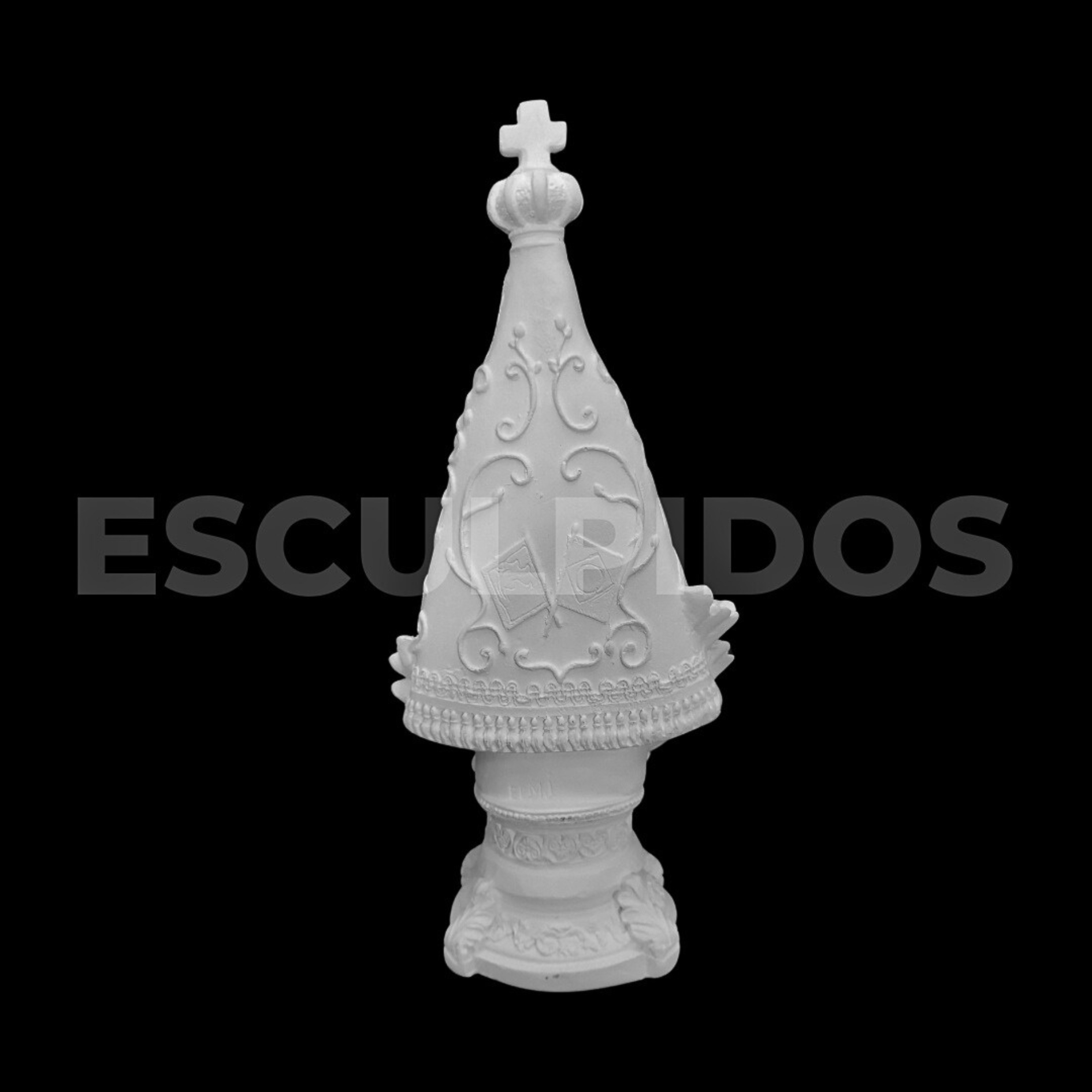 Nossa Senhora Aparecida Flor Trabalhada - 25 Cm - Imagem 6