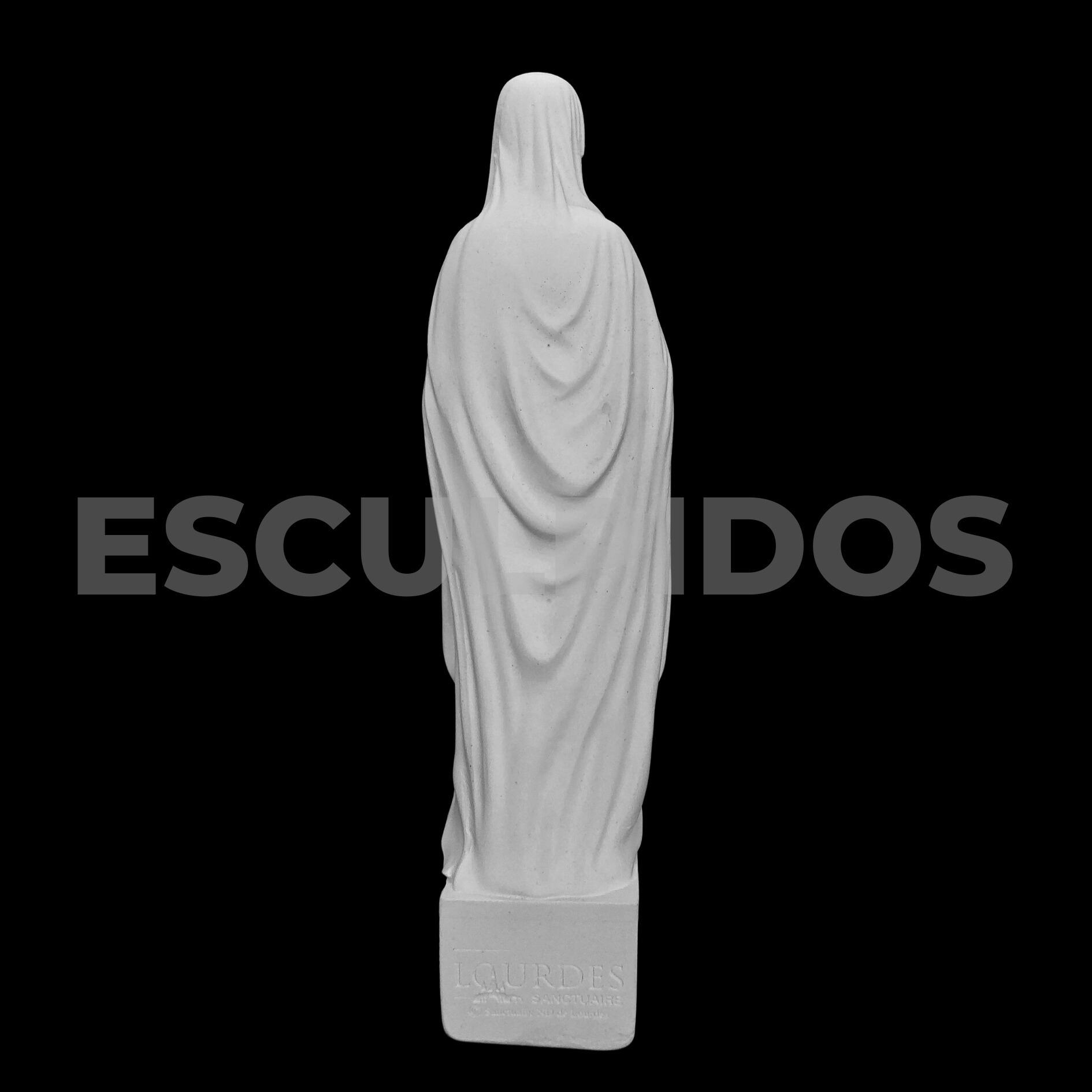 Nossa senhora de Lourdes Base Quadrada - 23 cm - Imagem 6