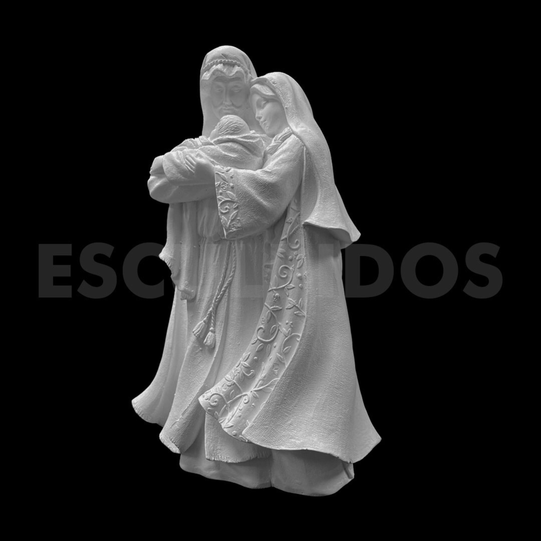 Sagrada Família Afetuosa - 23 Cm - Imagem 3