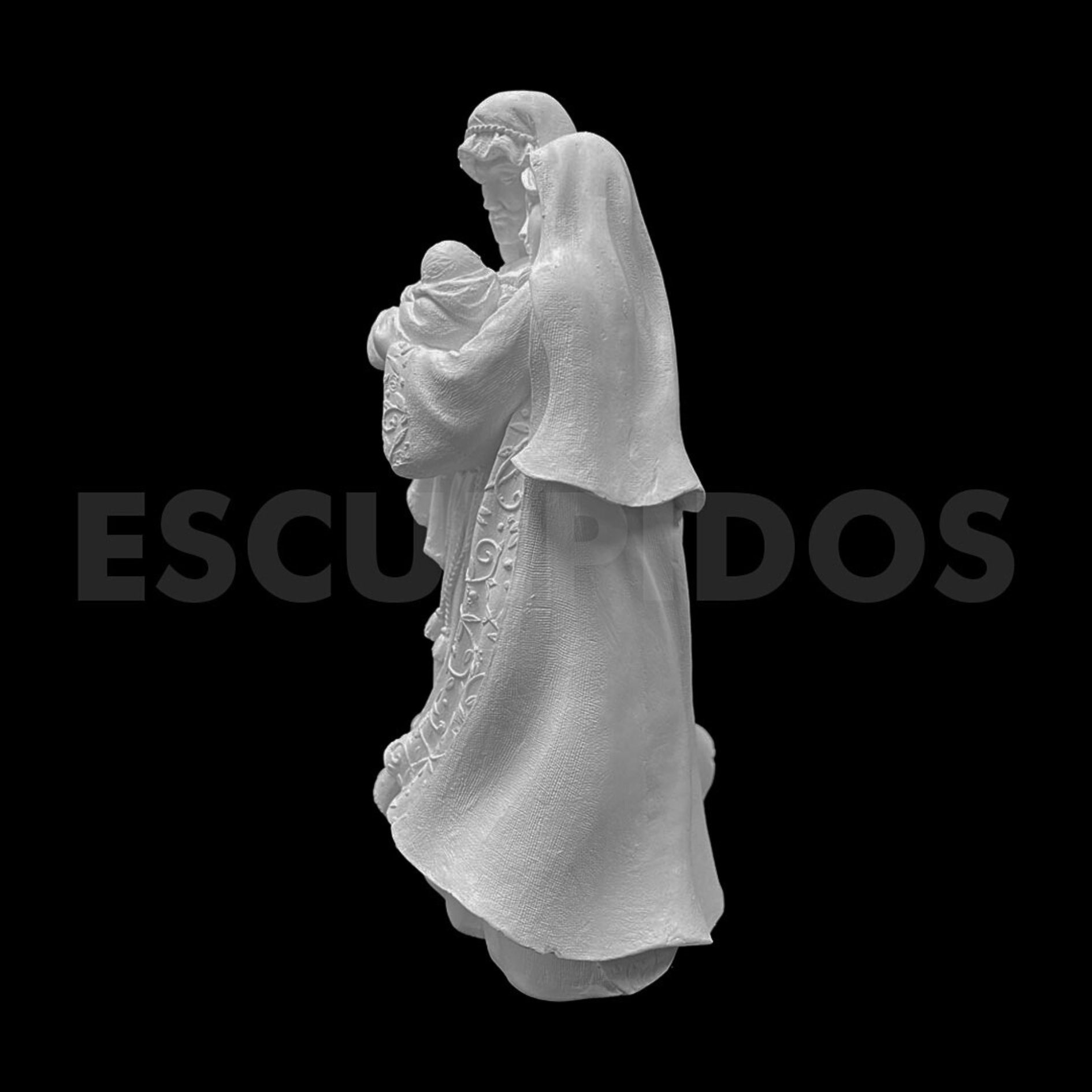 Sagrada Família Afetuosa - 23 Cm - Imagem 5