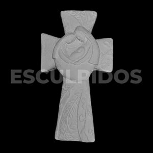 Sagrada Família na Cruz Aplique - 11,5 cm