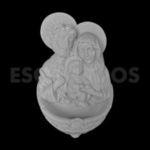 Sagrada Família Porta Água Benta - 16 Cm