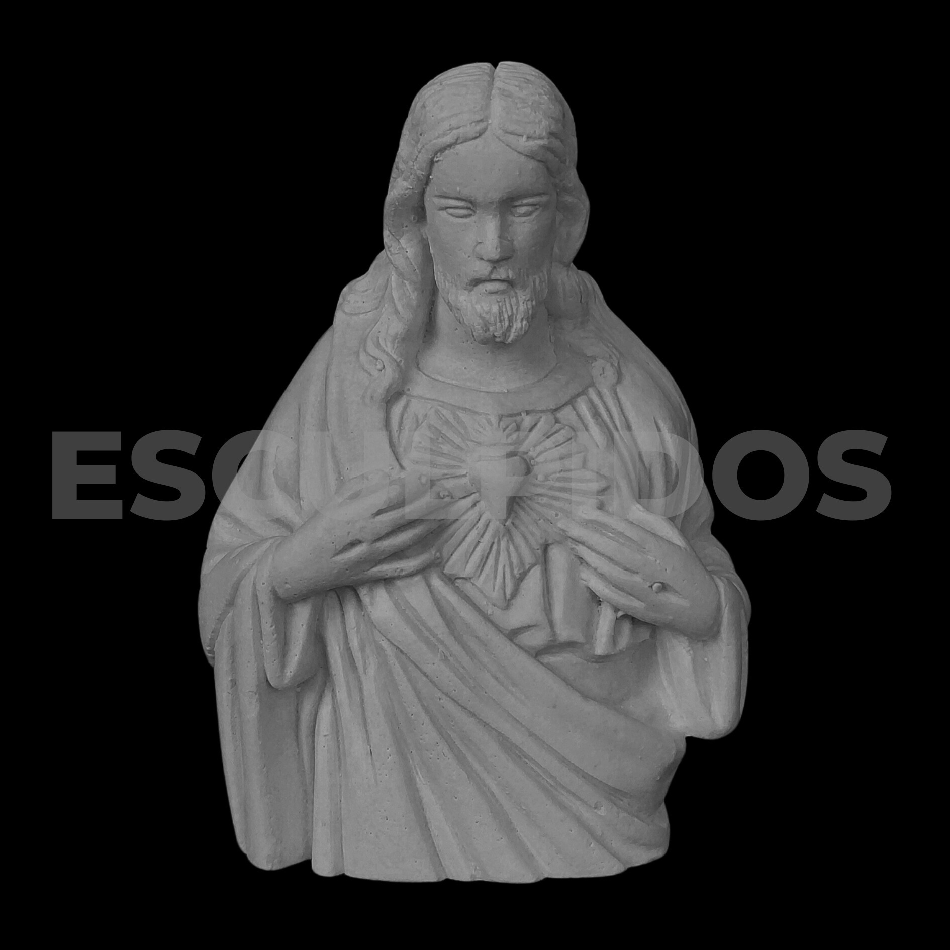 Sagrado Coração de Jesus Aplique - 10 cm