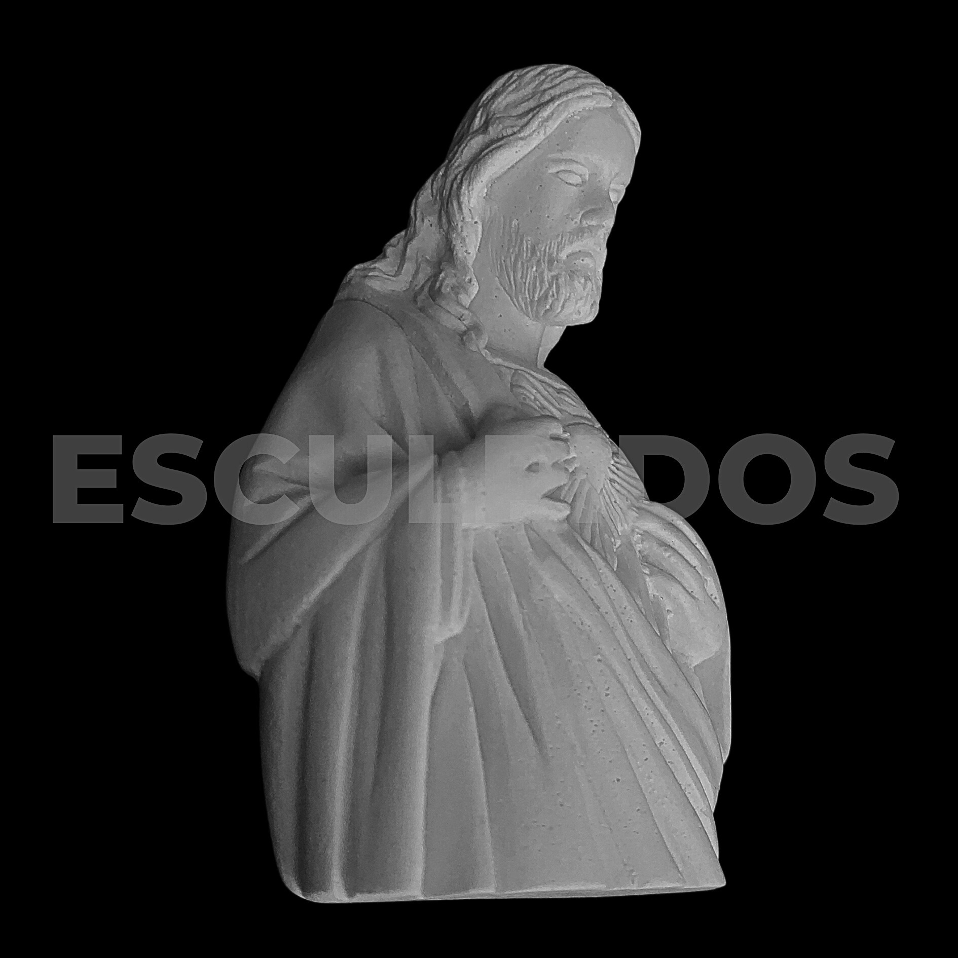 Sagrado Coração de Jesus Aplique - 10 cm - Imagem 2
