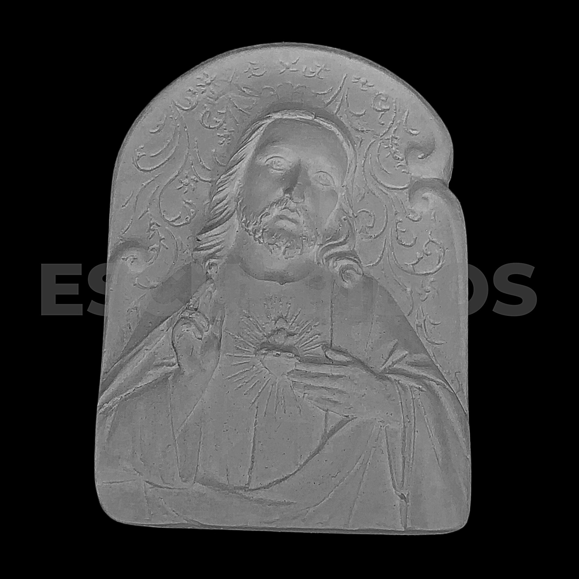 Sagrado Coração de Jesus Aplique - 8,5 cm