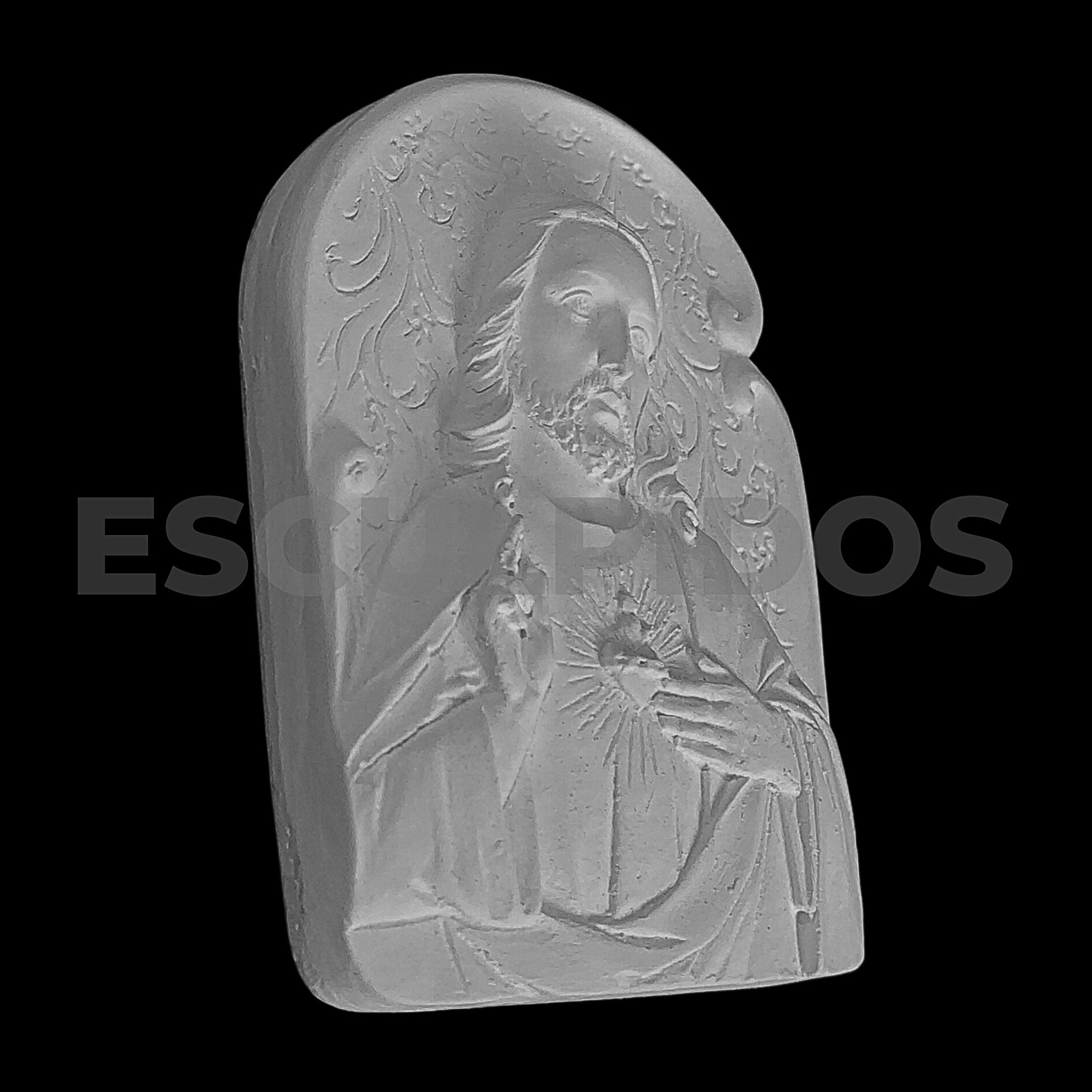 Sagrado Coração de Jesus Aplique - 8,5 cm - Imagem 2