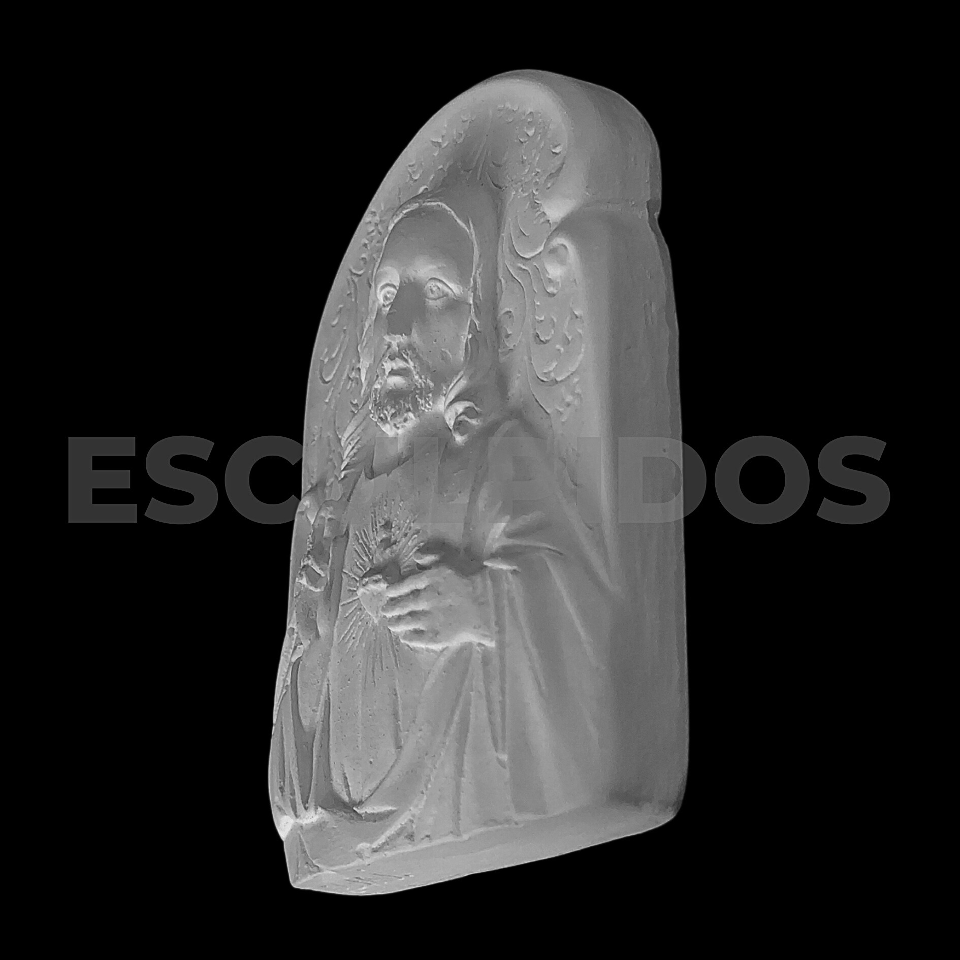 Sagrado Coração de Jesus Aplique - 8,5 cm - Imagem 3