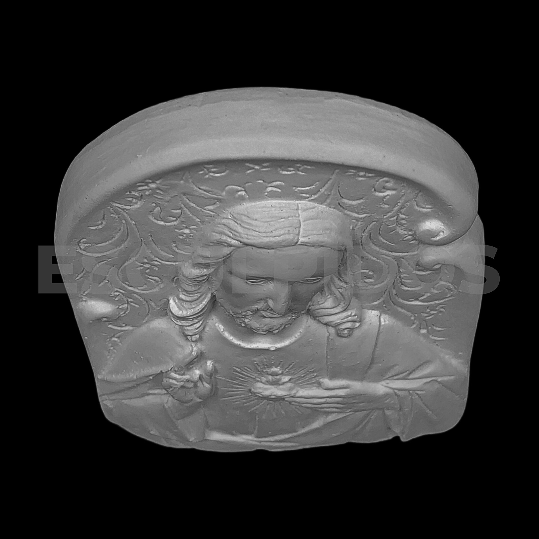 Sagrado Coração de Jesus Aplique - 8,5 cm - Imagem 5