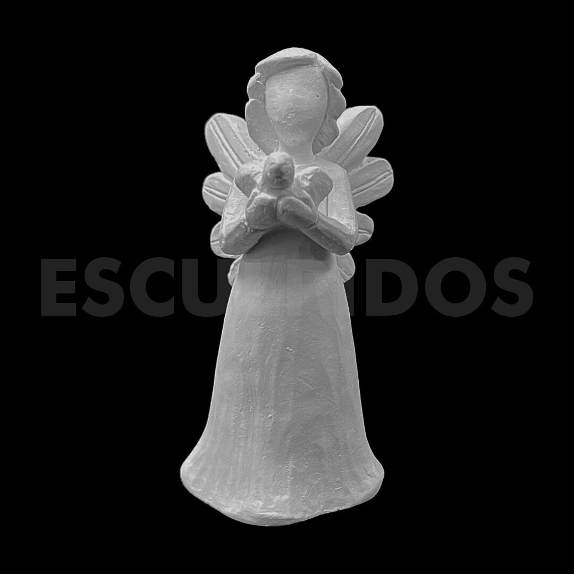 Anjo Segurando o Espírito Santo - 9 Cm