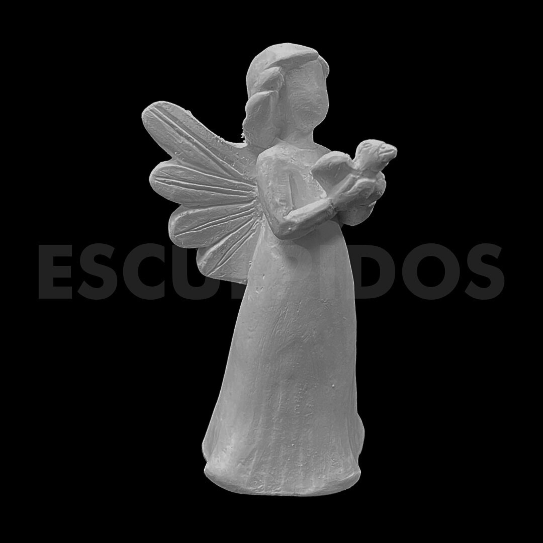 Anjo Segurando o Espírito Santo - 9 Cm - Imagem 2