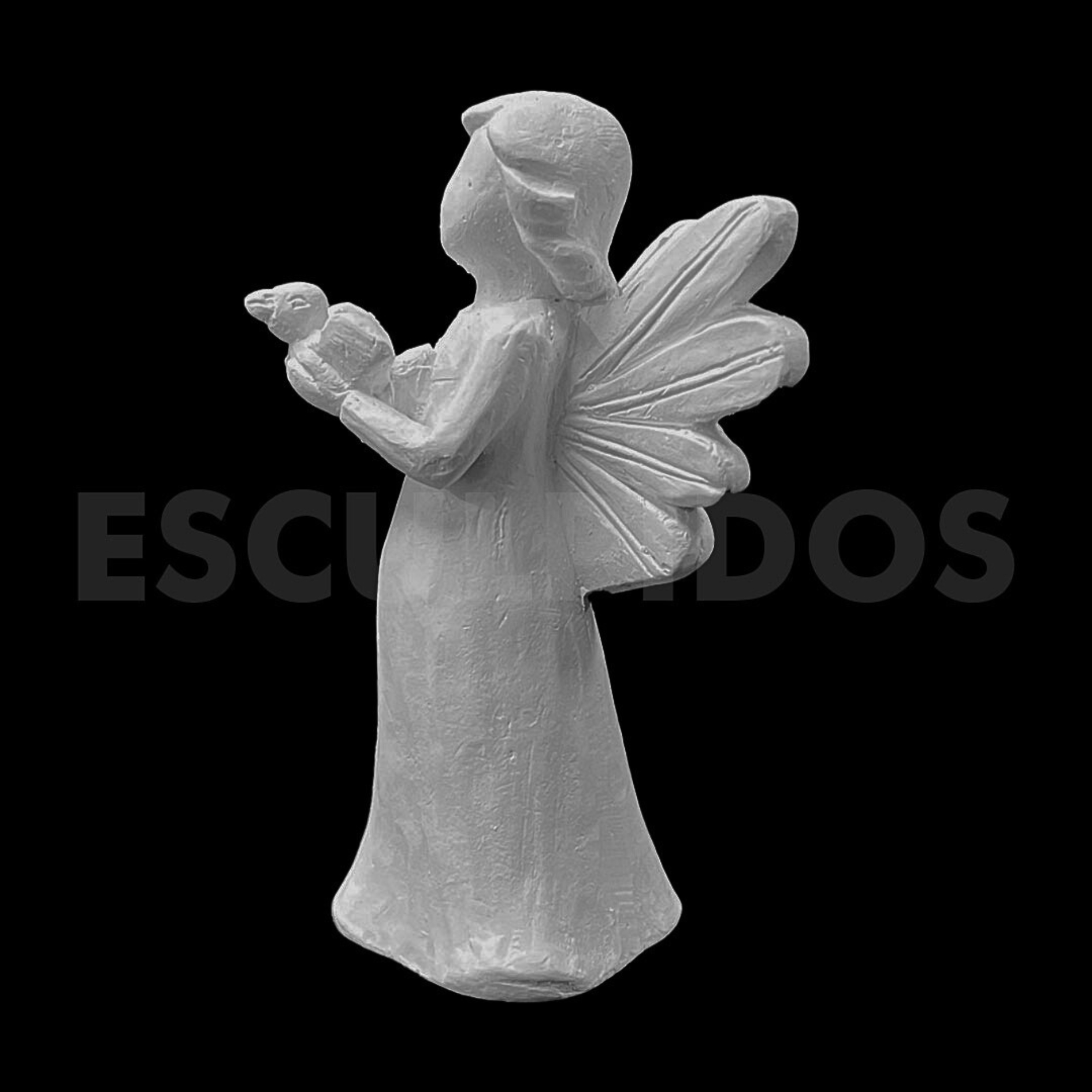 Anjo Segurando o Espírito Santo - 9 Cm - Imagem 5