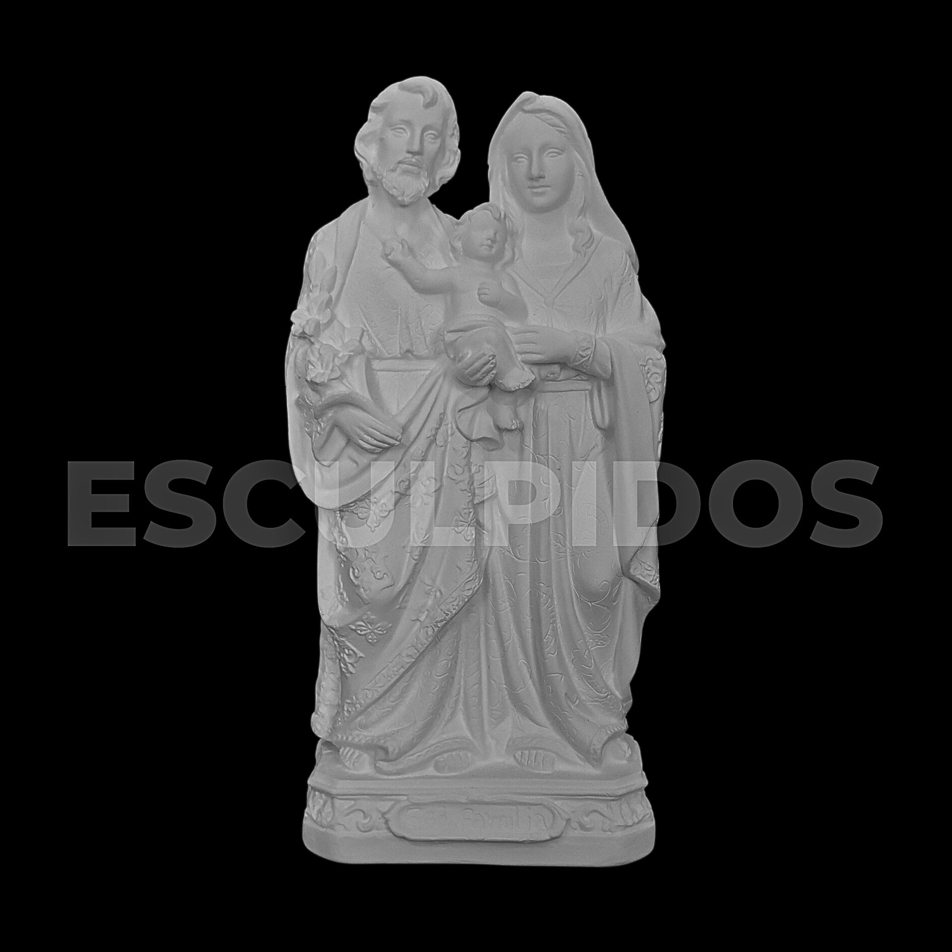 Sagrada Família Bordada - 23 Cm