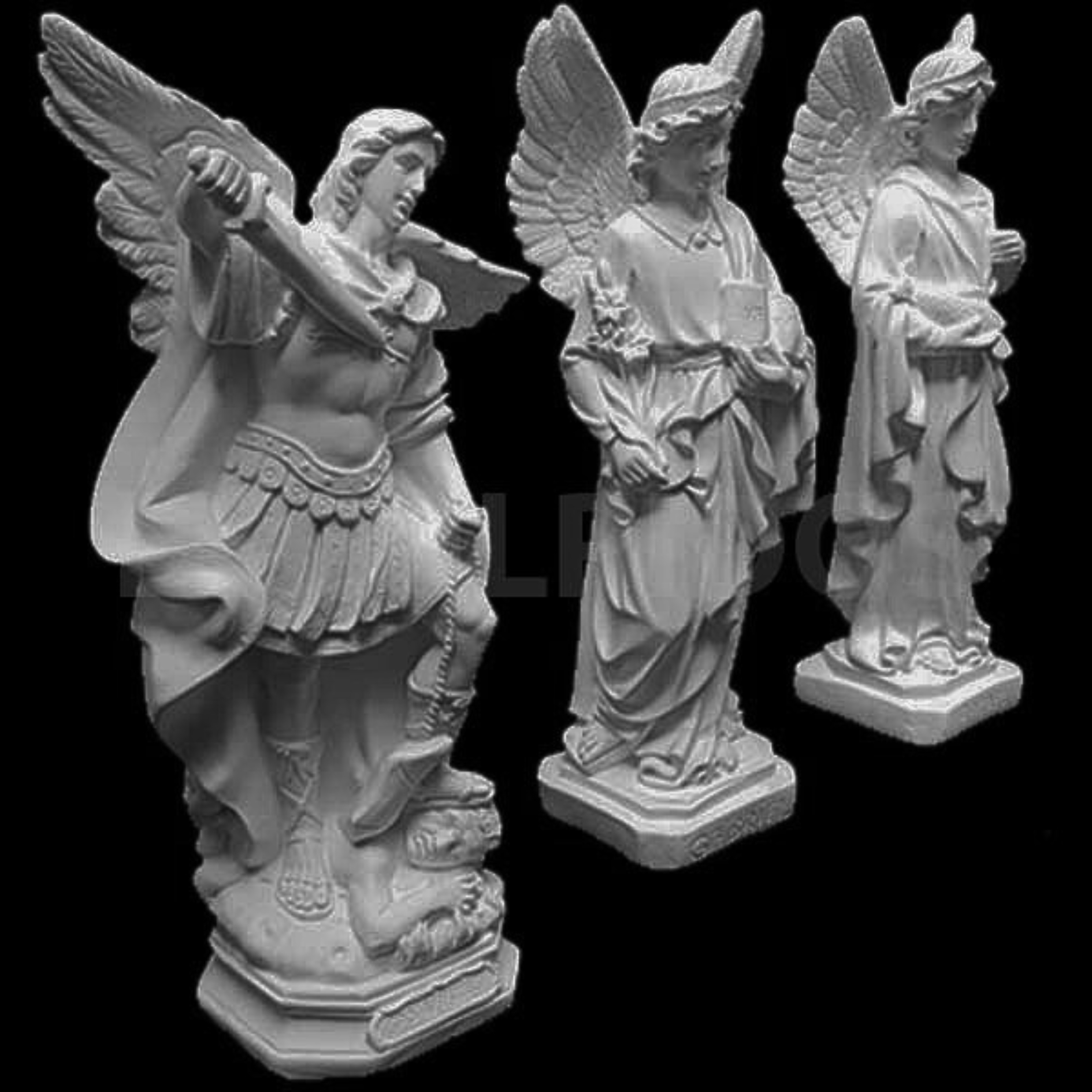 Trio Arcanjos - 32 Cm - Imagem 2