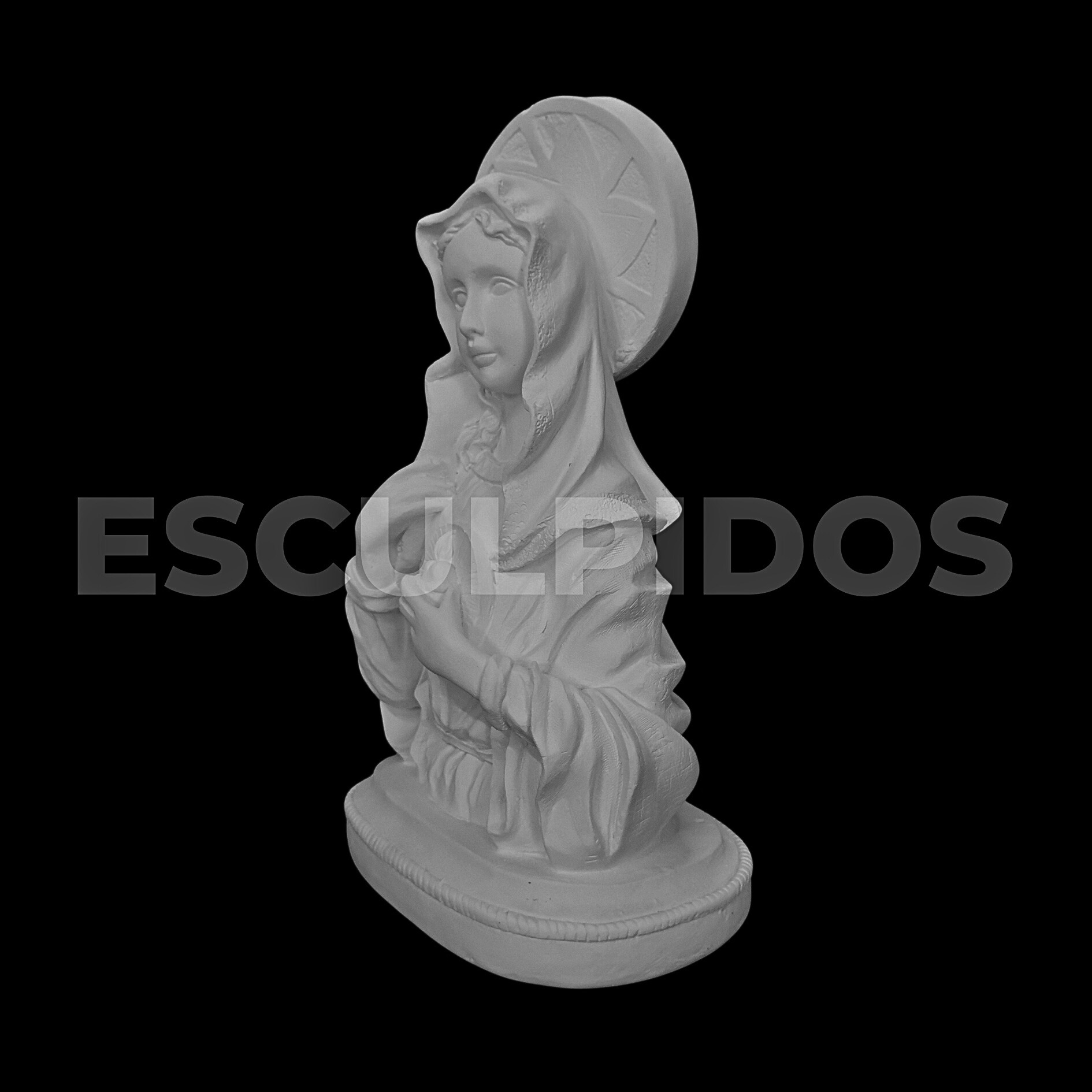 Sagrado Coração de Maria Busto - 29,5 Cm - Imagem 3