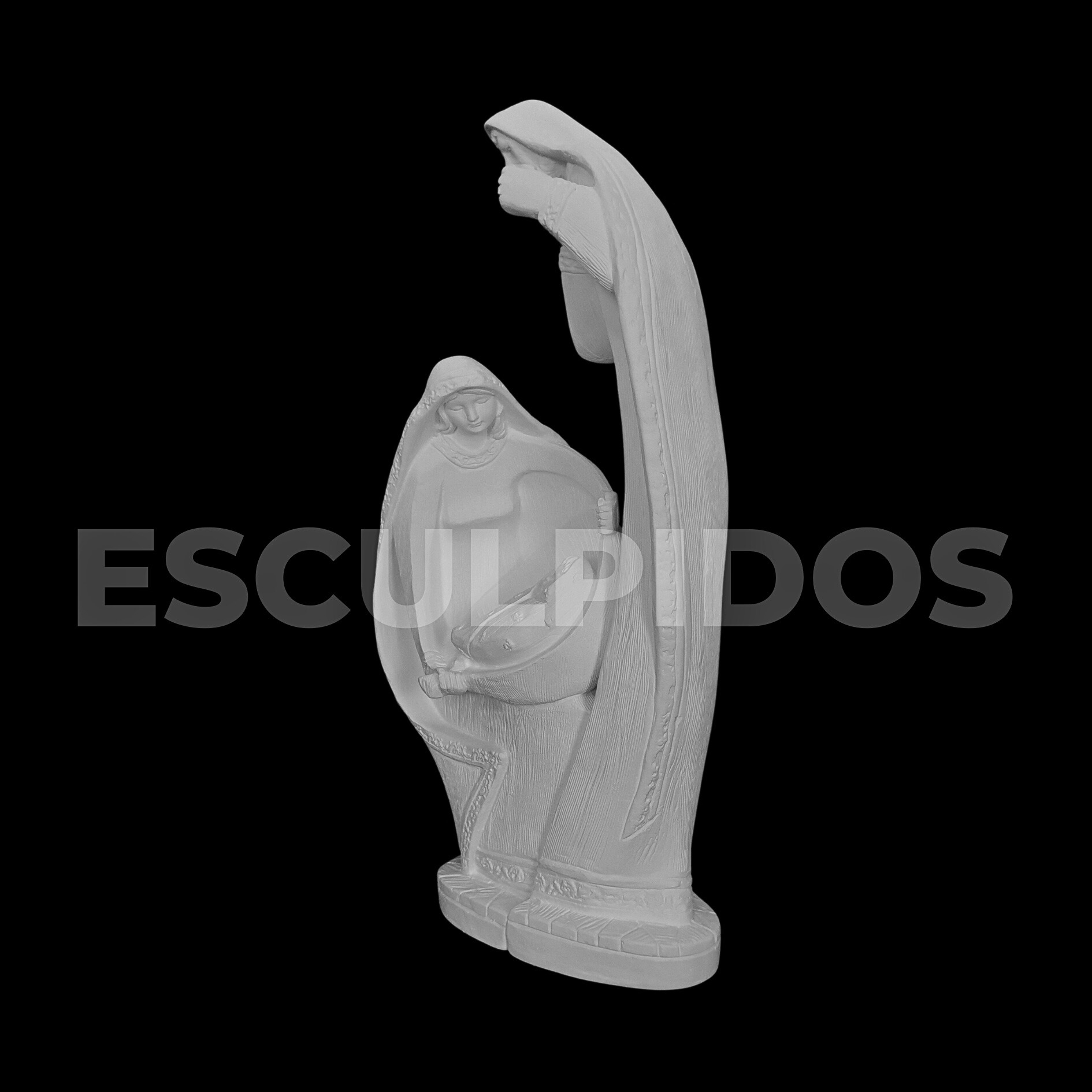 Sagrada Família Encaixe - 36 Cm - Imagem 3