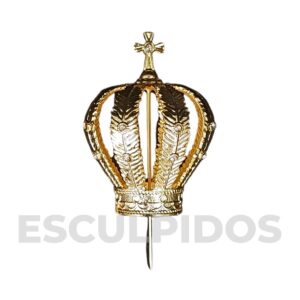 Coroa de Fundição Dourada G1 - 7 cm