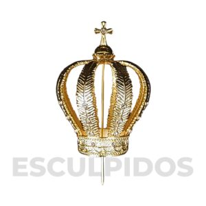 Coroa de Fundição Dourada GG - 9 cm