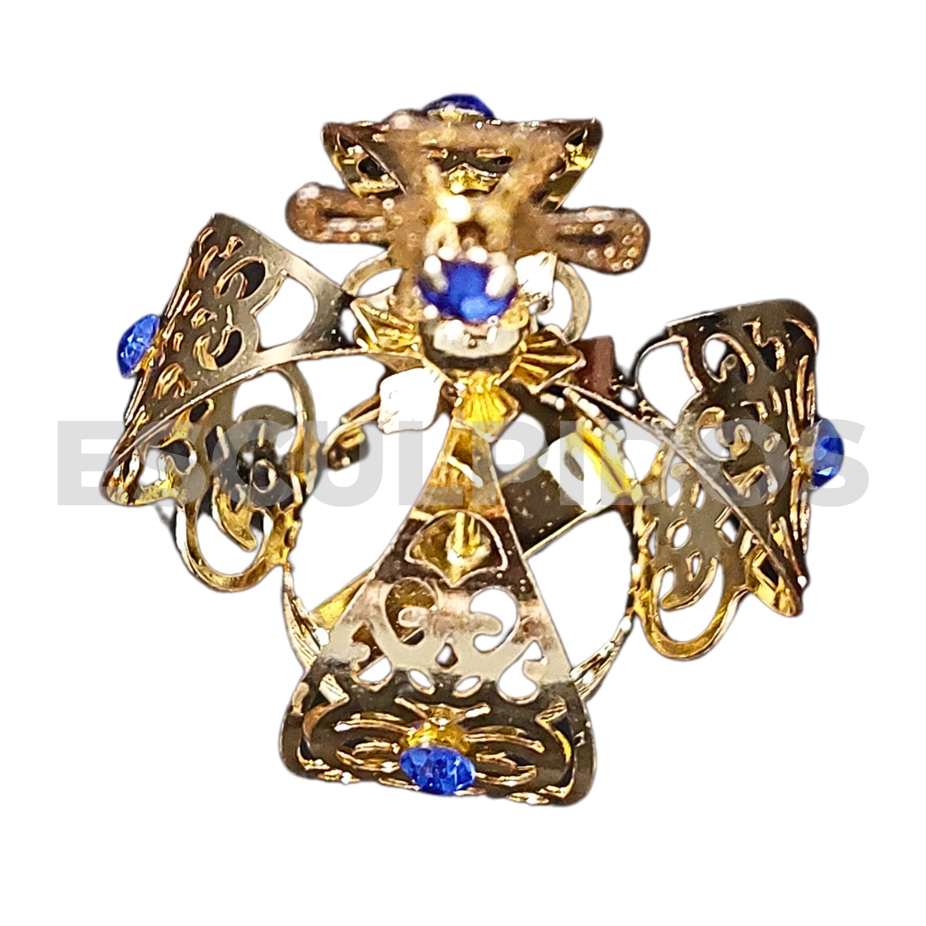 Coroa de Metal F2 - Nº4 - 5 cm - Imagem 5