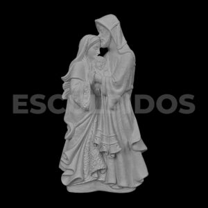 Sagrada Família Beijo na Testa sem Base  - 21 cm